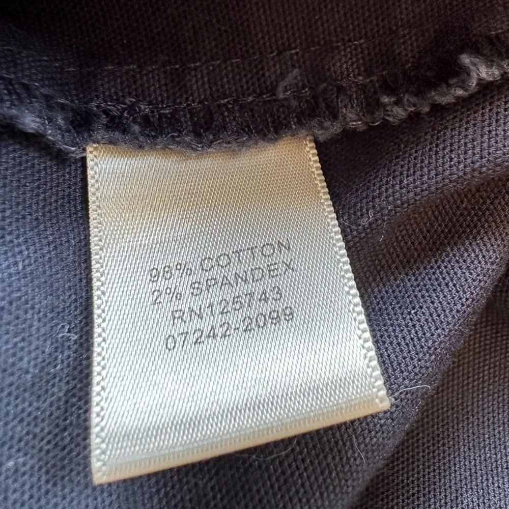 Christopher & Banks Navy Cotton Military Cargo Jacket size Large Petite (LP) - Picture 5 of 5